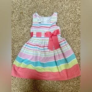 Bonnie Jean Multicolor Striped Dress